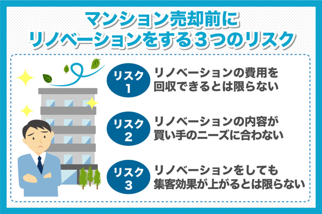 マンション売却前にリノベーションをする3つのリスク